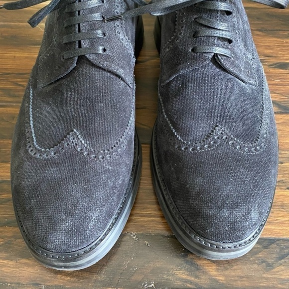 Vince Men’s Pryce Wingtip Suede Oxford Shoes Black main image 7